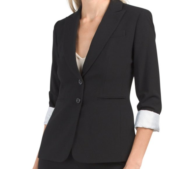 *HP* NWT! Tahari ASL Cuff Sleeve Notch Jacket / Blazer - Picture 16 of 16